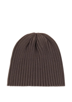 OUR LEGACY ribbed cotton beanie - Brown