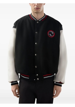 GCDS buttoned appliqué-detail jacket - Black