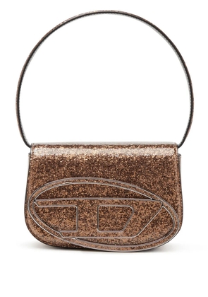 Diesel 1DR glitter-embellishment shoulder bag - Brown