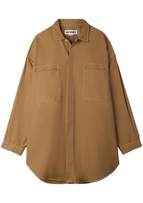 Sunnei oversized shirt - Brown