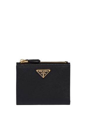 Prada triangle-logo Saffiano leather wallet - Black