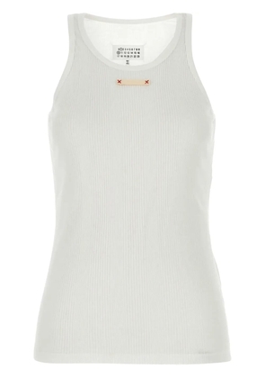 Maison Margiela ribbed-knit top - White