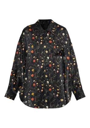 R13 floral-print shirt - Black