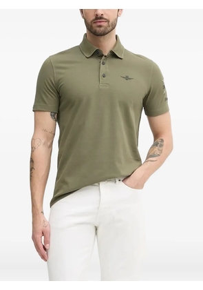 Aeronautica Militare embroidered-logo polo shirt - Green