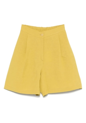 MOUTAKI high-waisted shorts - Yellow