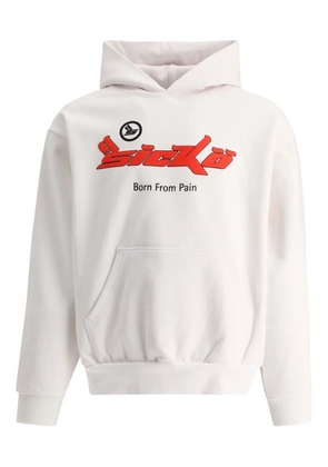 Sicko logo-print hoodie - White