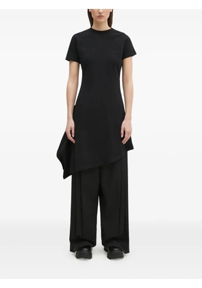 VETEMENTS asymmetric pleated dress - Black