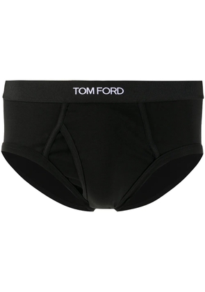 TOM FORD logo waistband briefs - Black