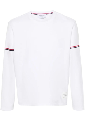 Thom Browne RWB stripe cotton T-shirt - White