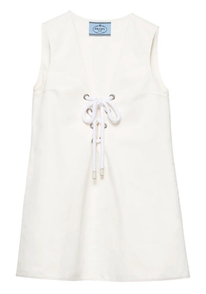 Prada satin mini dress - White