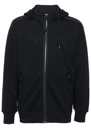 C.P. Company Goggles-detail zip-up hoodie - Blue