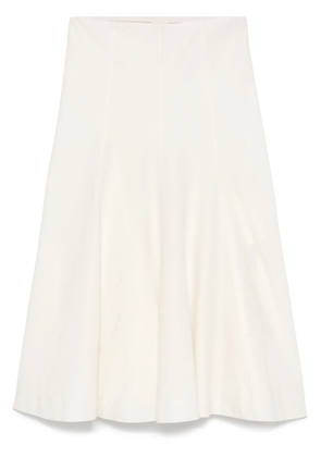 KHAITE Lenno midi skirt - White