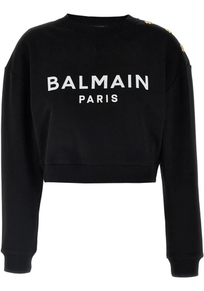 Balmain logo sweatshirt - Black