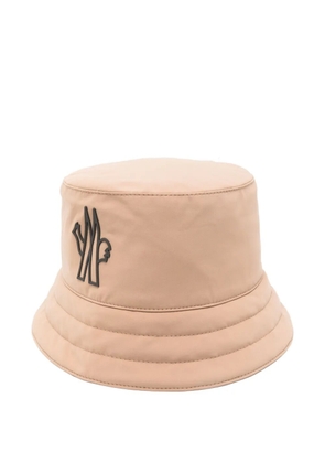 Moncler Grenoble logo-plaque bucket hat - Neutrals