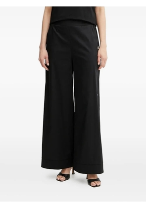LIU JO elastic-waist wide-leg trousers - Black