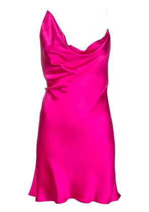 Y/Project draped silk minidress - Pink