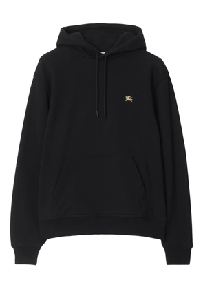 Burberry Knight-print cotton hoodie - Black