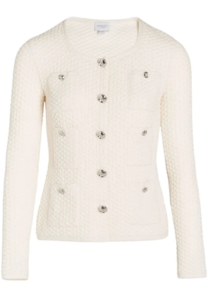 Giambattista Valli textured cardigan - White