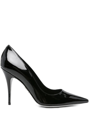 René Caovilla 100mm pointed-toe stiletto heeled pumps - Black