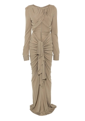 Christopher Esber bateau draped maxi dress - Green