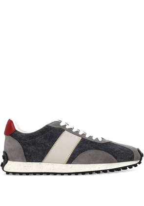 Tod's Gommino suede-leather panel sneakers - Grey