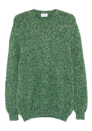 SCAGLIONE speckled crew-neck sweater - Green
