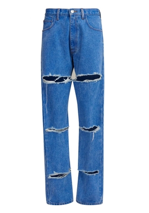 Marni cur-out cotton jeans - Blue