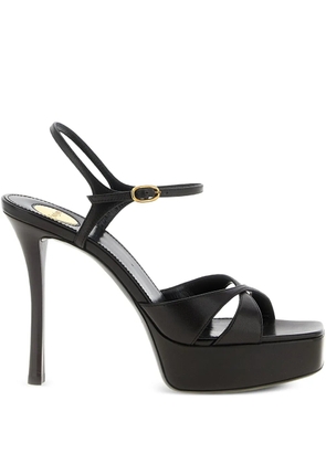 Saint Laurent 110mm twist-detail sandals - Black