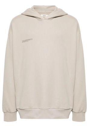 Pangaia logo-print organic-cotton hoodie - Neutrals