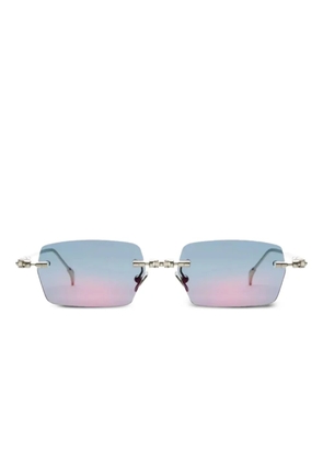 Kuboraum geometric-frame sunglasses - Blue