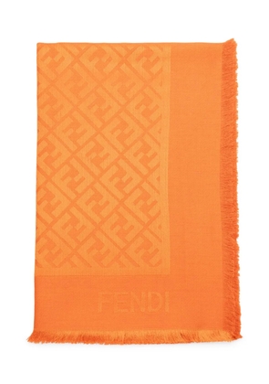 FENDI FF-motif shawl - Orange