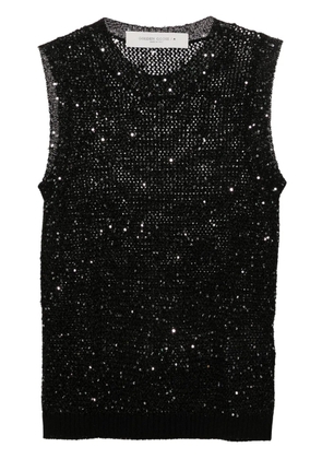 Golden Goose sequin-embellished sleeveless top - Black