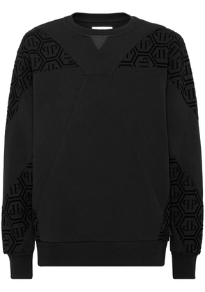 Philipp Plein monogram sweatshirt - Black