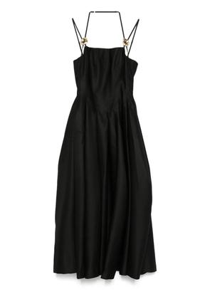 Stine Goya satin tailored midi dress - Black