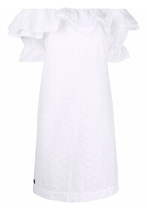 Philipp Plein Sangallo lace dress - White