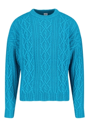 ASPESI cable-knit crew-neck sweater - Blue