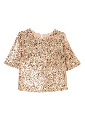 Aniye By sequin-embellished blouse - Gold