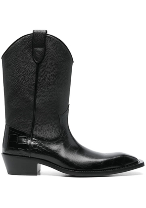 Martine Rose 50mm Cowboy boots - Black