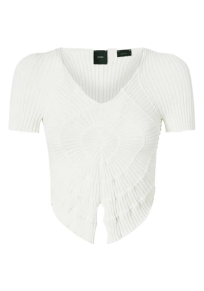 PINKO ribbed top - White