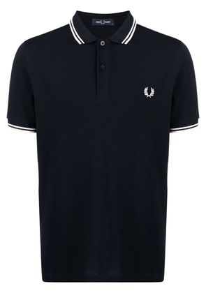 Fred Perry embroidered-logo polo shirt - Blue