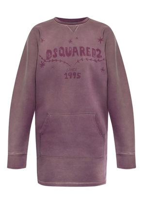 DSQUARED2 pocket graphic dress - Purple