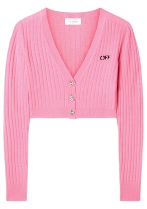 Off-White We Upside Down cardigan - Pink