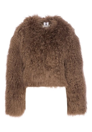 Sword long-sleeve fur jacket - Brown