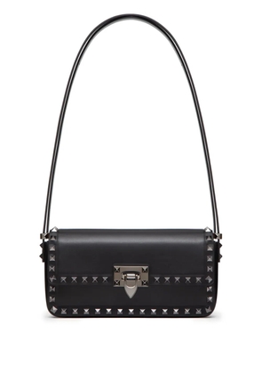 Valentino Garavani Rockstud23 E/W leather shoulder bag - Black