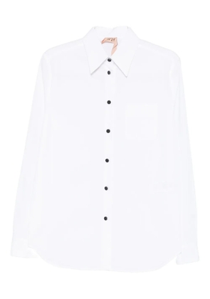 Nº21 buttoned long-sleeve shirt - White