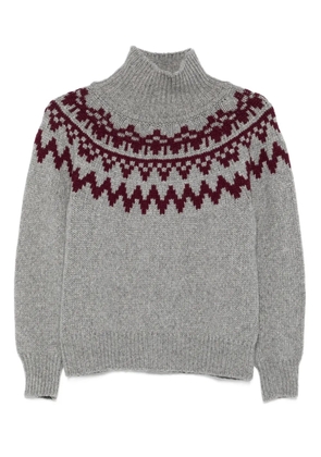 Incentive! Cashmere turtleneck cashmere sweater - Grey