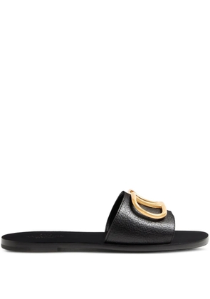 Valentino Garavani VLogo Signature leather sandals - Black