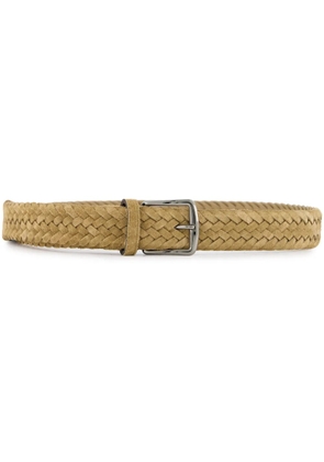 Aurélien woven suede belt - Neutrals