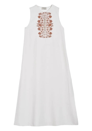 Zeus+Dione Peony silk dress - Neutrals