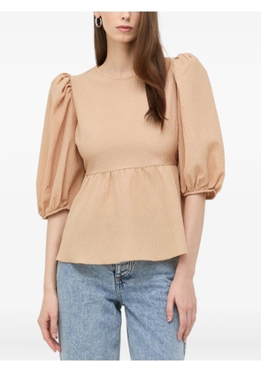 Notes du Nord puff-sleeve blouse - Neutrals